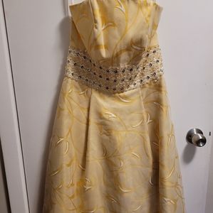 Bridesmaid/ prom/ formal Tea length. Fits like Size 6. Can be altered.